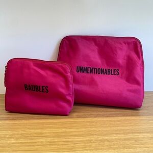 Kate Spade || Unmentionables + Baubles Lingerie Jewelry Bag Packing Organizers